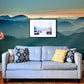 Mountain Scenery Wallpaper Mural for the Front Room Decor Featuring Early Morning Scenery