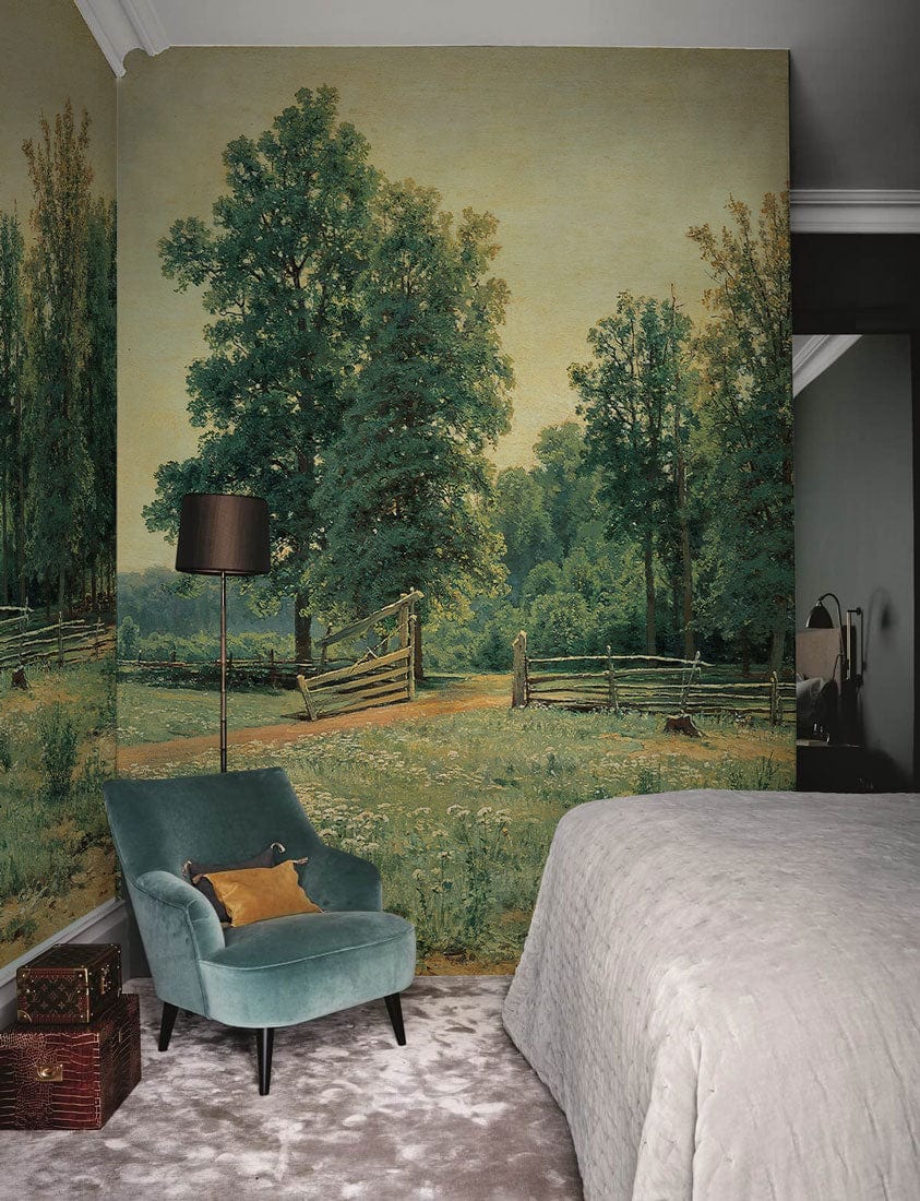 oil painting wall mural bedroom decoration design