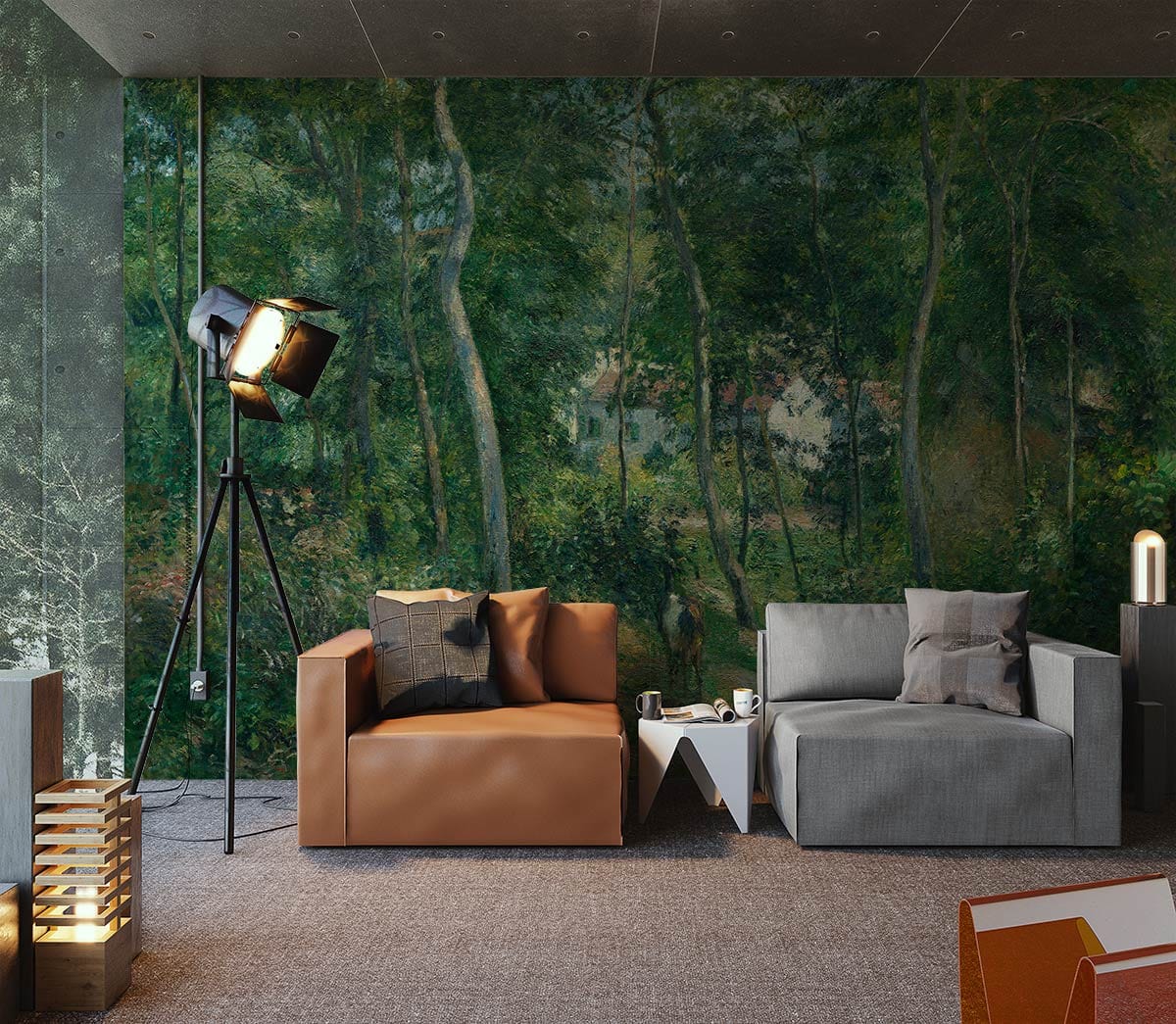 Edge of The Woods Wallpaper Mural Living Room