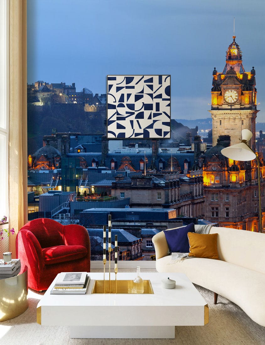 Wallpaper mural featuring the Edinburgh Castles Scenery, perfect for decorating your living room.