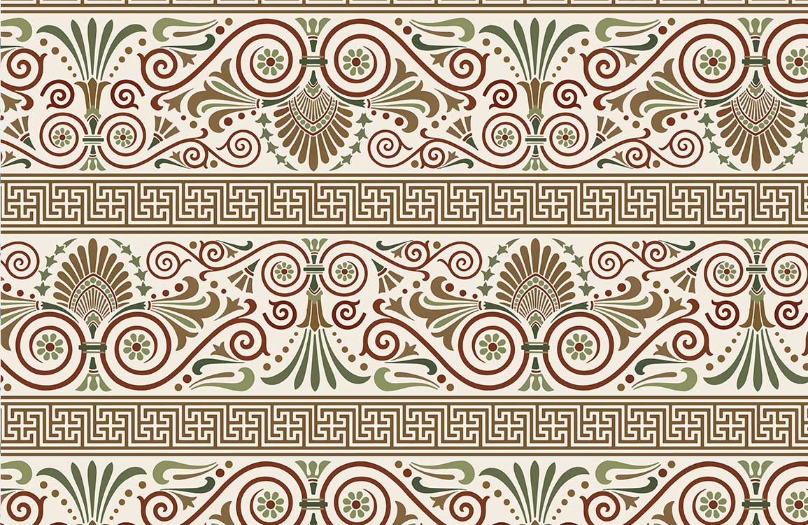 Vintage Peacock Feather Pattern Mural Wallpaper