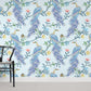 Elegant Peafowl Mural Wallpaper Room Decoration Idea