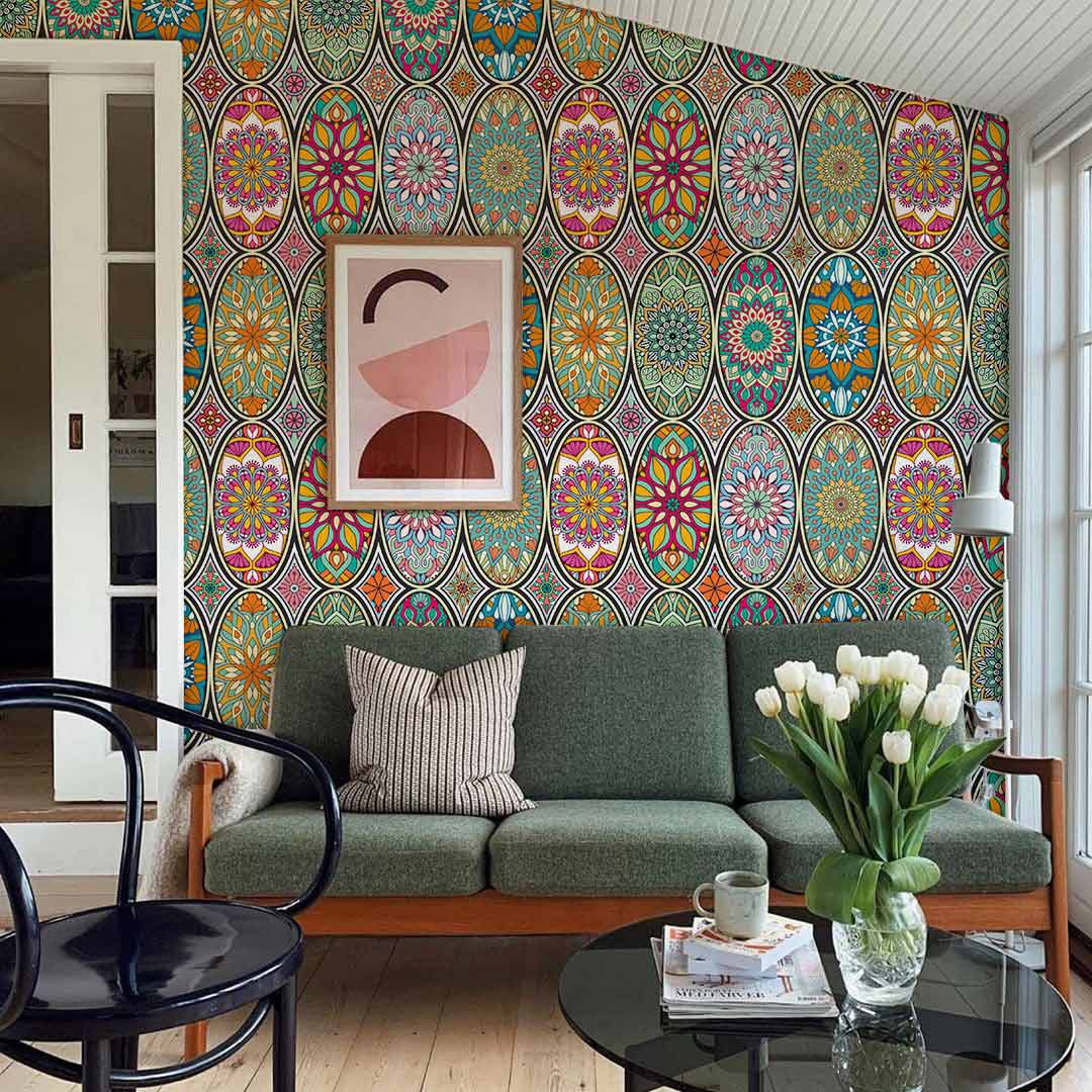 Colorful Elliptical personized pattern wallpaper