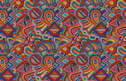 Colorful Abstract Geometric Pattern Mural Wallpaper