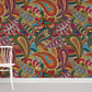 Colorful Abstract Boho Pattern Mural Wallpaper