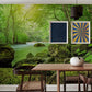 emerald forest mural wallpaper for the dining room