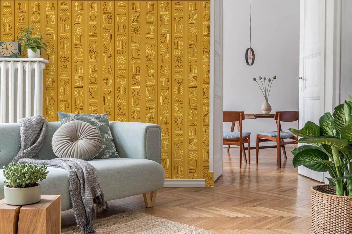 Vinatge Pattern Wallpaper Home Interior Decor
