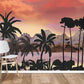 Evening sunset on the beach wallpaper for room