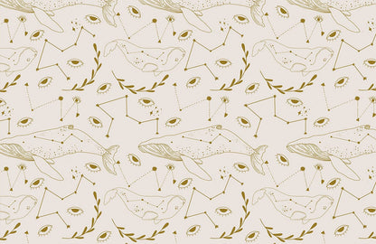 Eyes & Whales witchy Wallpaper for wall