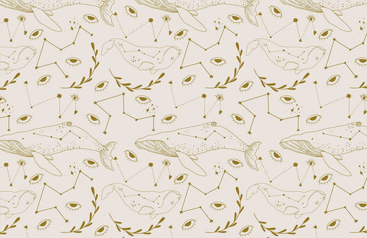 Eyes & Whales witchy Wallpaper for wall