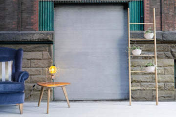 Industrial Grey Metal Shutter Mural Wallpaper