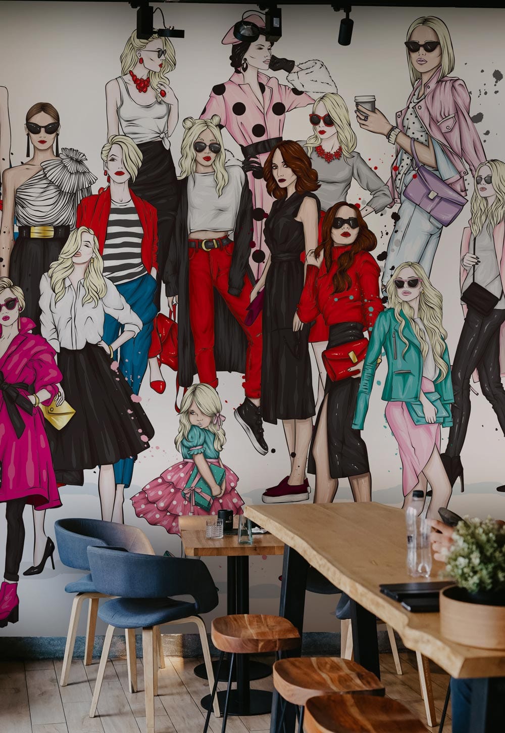 Fashion Devils Graffiti Wallpaper Restaurant