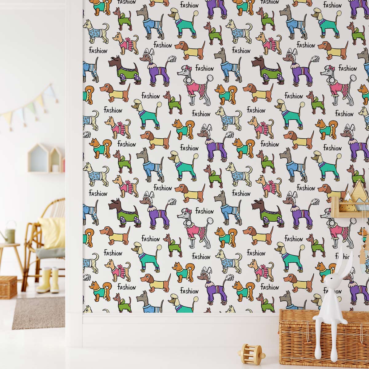 Fashion Dogs Animal Wallpaper Custom For Kids