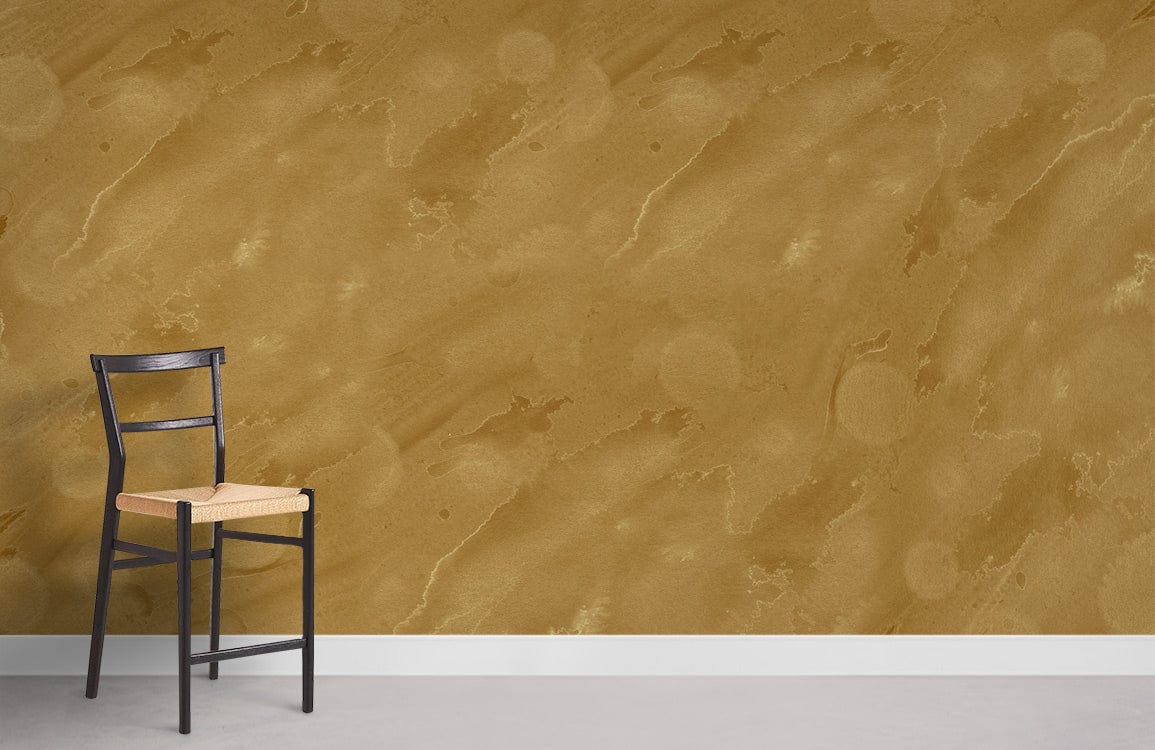 Fashion Golden Dyeing Abstract Mural For Room