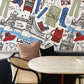 london landmark wallpaper mural cafe decor
