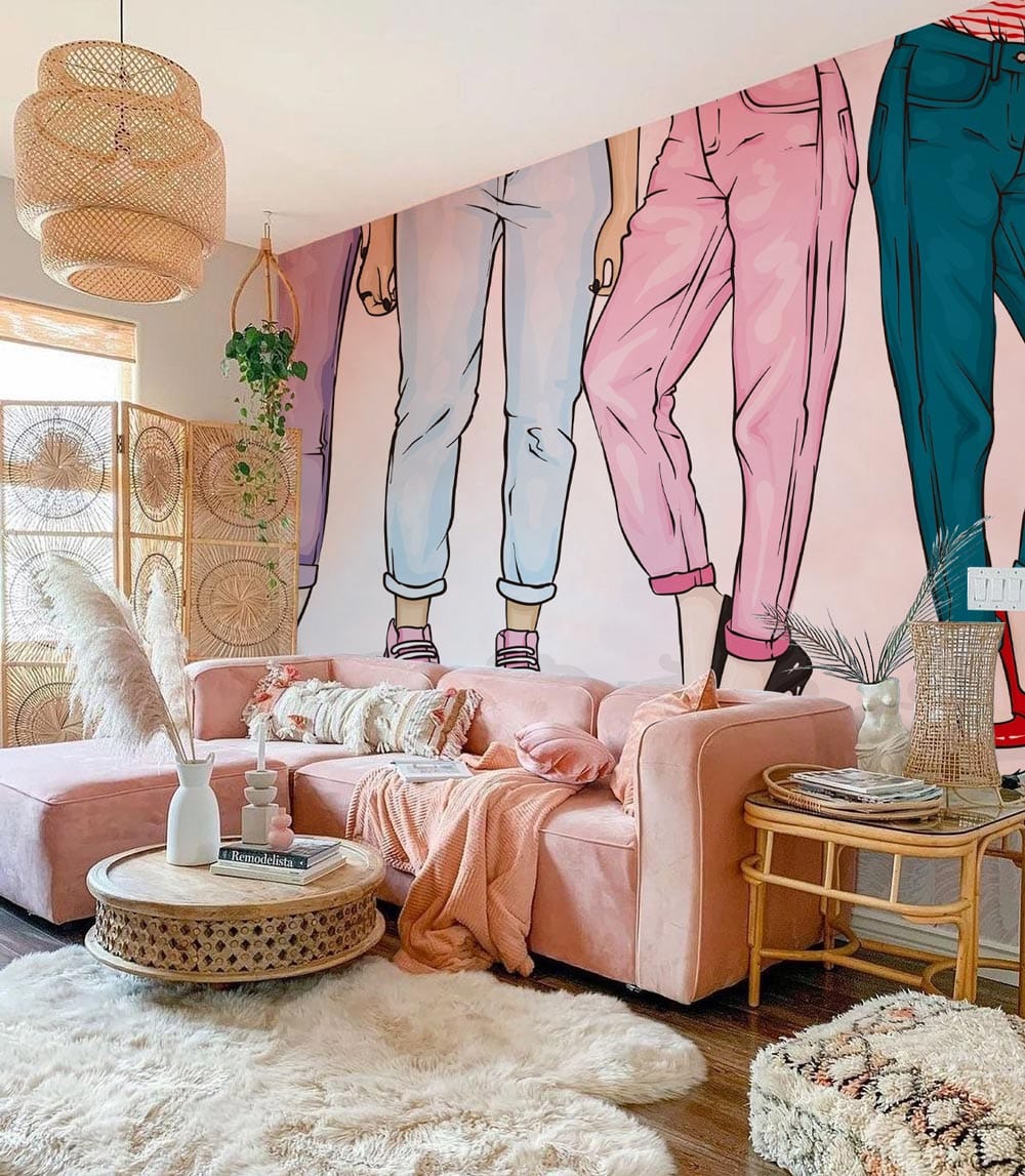 Fashion Trousers Cool  Mural Living Room