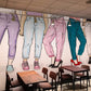 Fashion Trousers Painting  Mural Restaurant