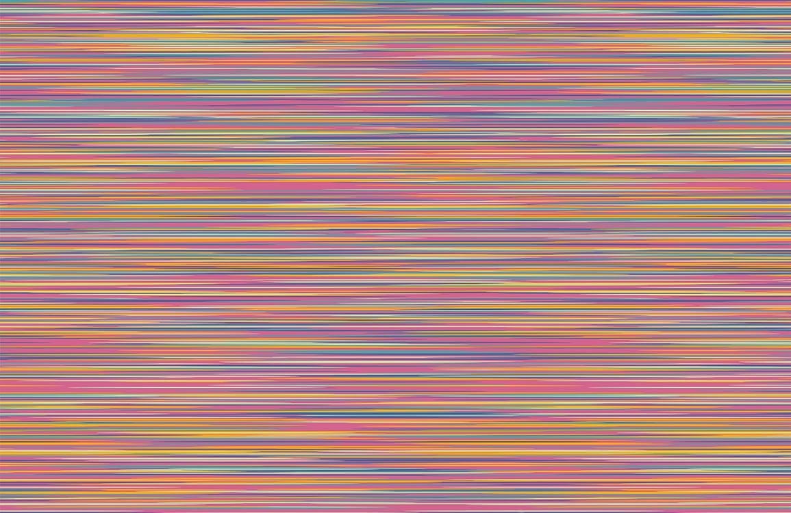 Colorful Abstract Striped Mural Wallpaper