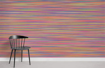 Colorful Abstract Striped Mural Wallpaper