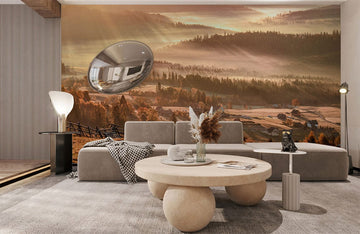 Sunrise Valley Landscape Wall Mural