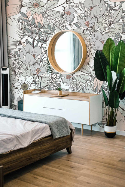 vintage flower pattern home decor design
