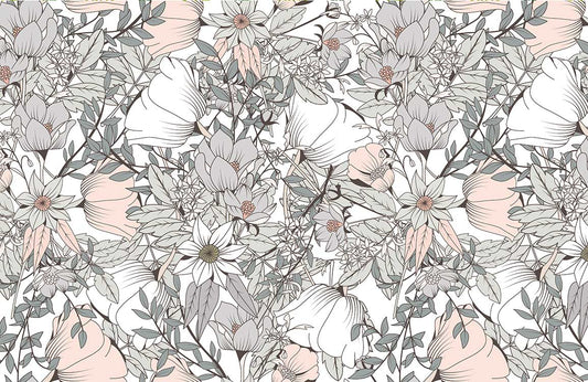 wild flower blossom wallpaper design