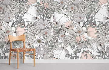 Papier Peint Panoramique Fleurs Sauvages