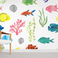 colorful fish wallpaper mural design