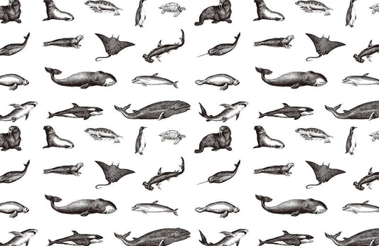 Hermosa Marla Ocean Wallpaper Mural for Use as a Decorating Accent in Your Home