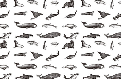 Hermosa Marla Ocean Wallpaper Mural for Use as a Decorating Accent in Your Home