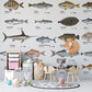 Fish Species Ocean Wall Mural Wallpaper for Children's Room Decorations