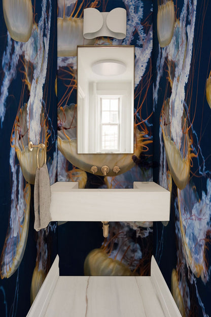 animal wallpaper mural rest room decor inspiration