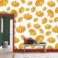 Painted Pumpkin Wallpaper Mural