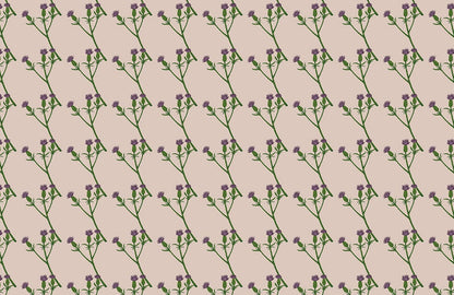 Floral Art Pink Mural Wallpaper Design