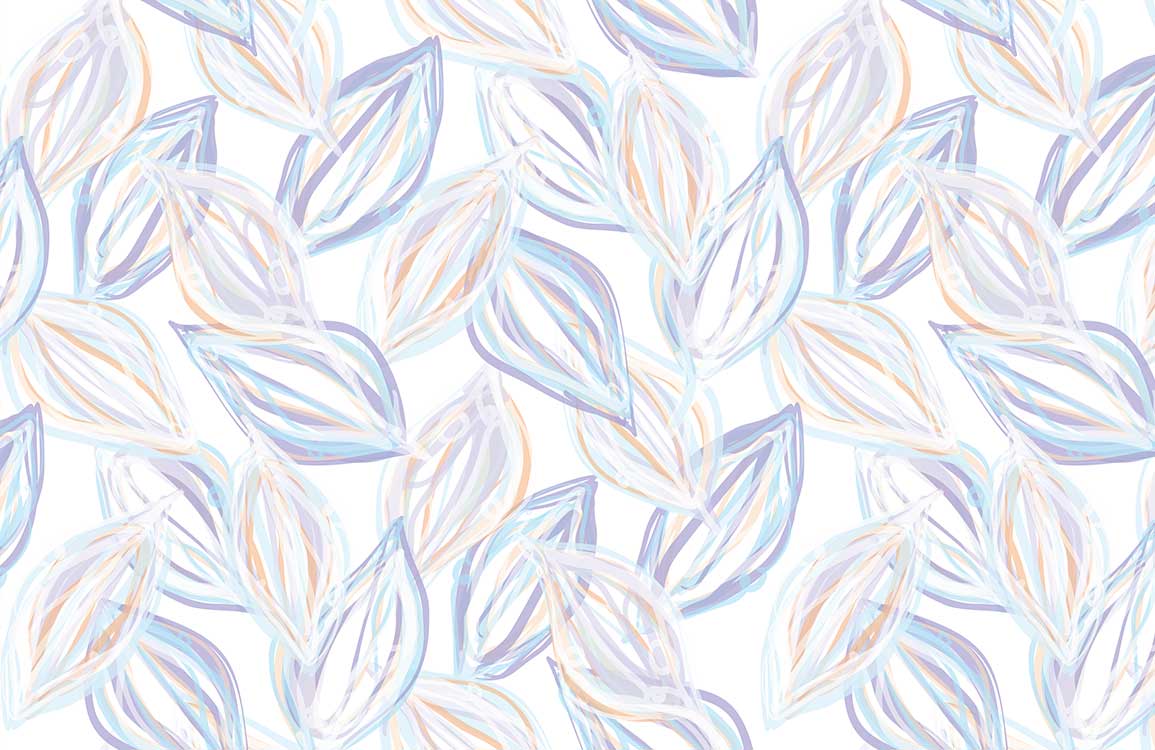 Floral Motif Leaf Pattern Wallpaer Home Decor