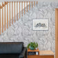 Elegant Grey Floral Pattern Mural Wallpaper