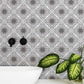 Elegant Floral Geometric Bedroom Mural Wallpaper