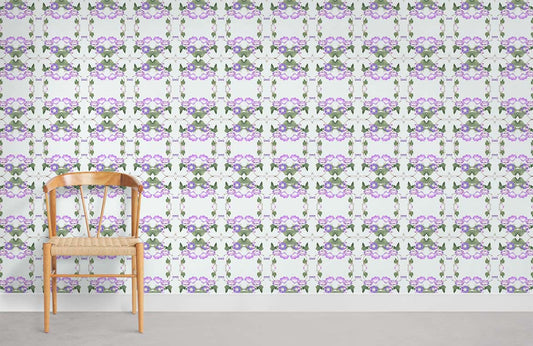 Morning Glory Blossom Flower Wallpaper Home Decor