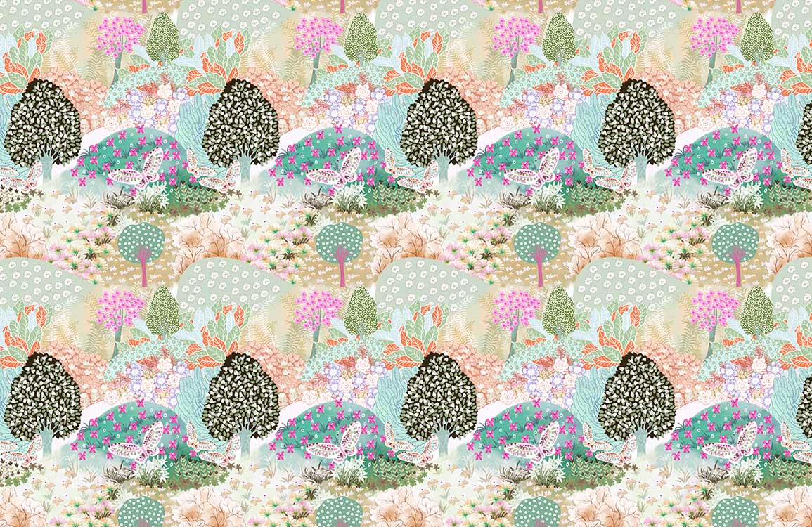 Whimsical Forest Animal Nursery Wallpaper for Wall