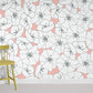 Plain Flower Petal Vinatge Wallpaper Room