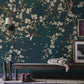 Flower Vines on Jasper Wallpaper Mural - Suitable for Use as Hallway Decor