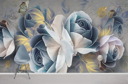 Mural Painting of a Blue Enchantress with sPearl