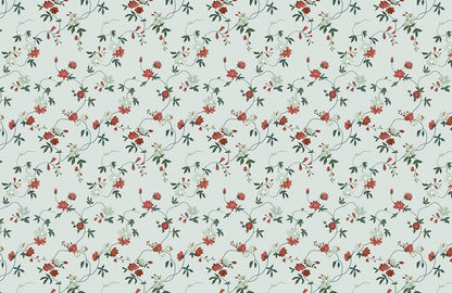 Classic Dainty Floral Trellis Wallpaper Mural Design
