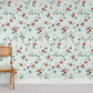 Flowers on Vine Wallpaper Mural