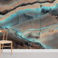 Cracked Crystal Geode Wallpaper Mural for Room decor