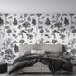 Forest Animals Wallpaper Design Bedroom