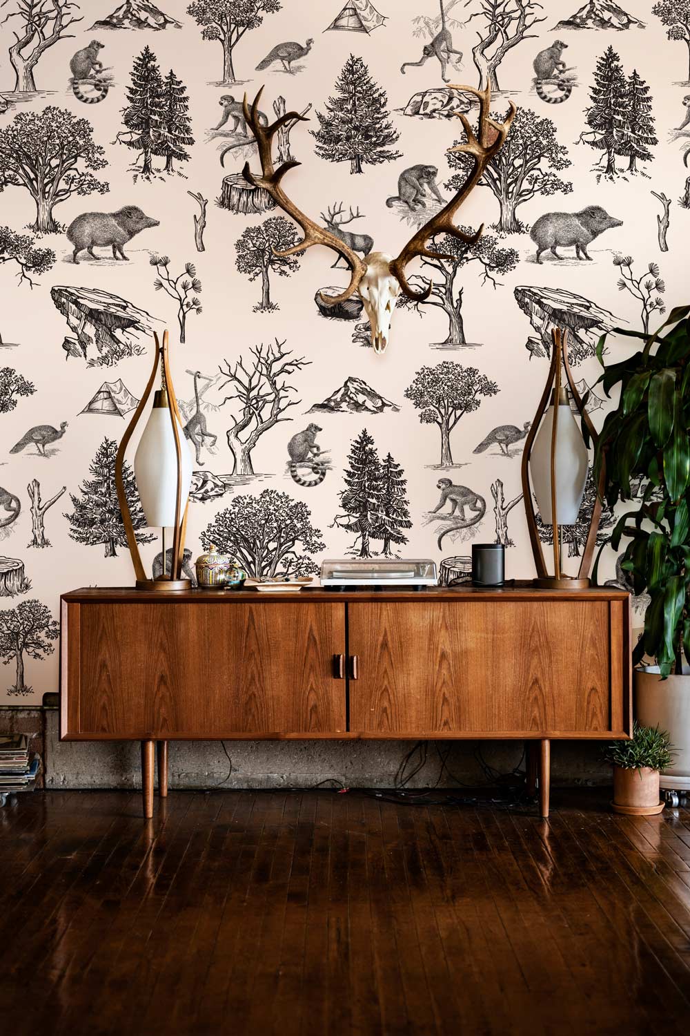 Forest Animals Mural Art Hallway