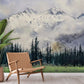 painting forest and mountain wall mural lounge design