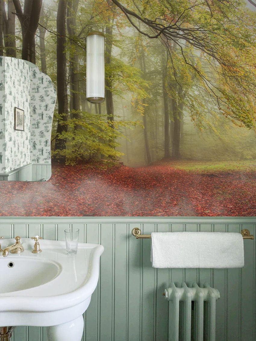 Fall Forest Bathroom Mural