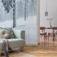 Decorate Your Home with this Winter Scene of a Forest on Snowy Wallpaper